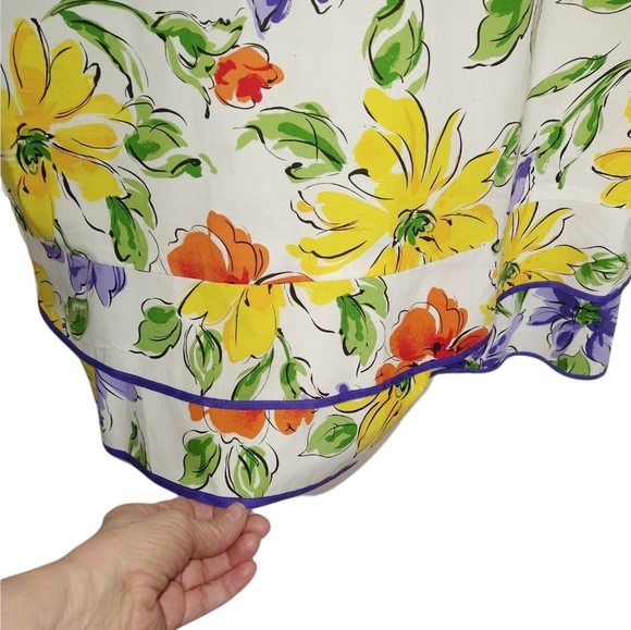 Willi Smith Floral Faux Wrap Sleeveless Dress Size 6 - Picture 4 of 8